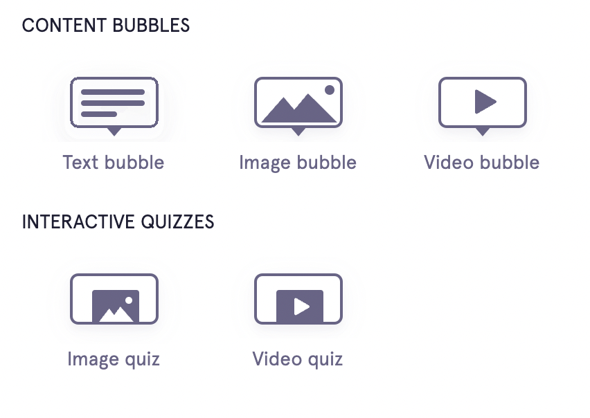 Conversational Lesson Bubbles