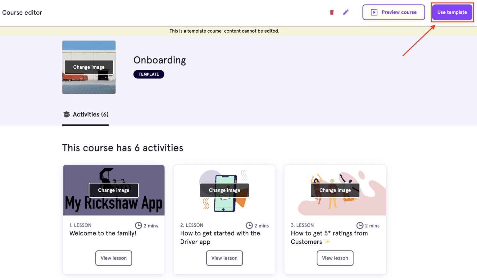 Creating and Using Course Templates